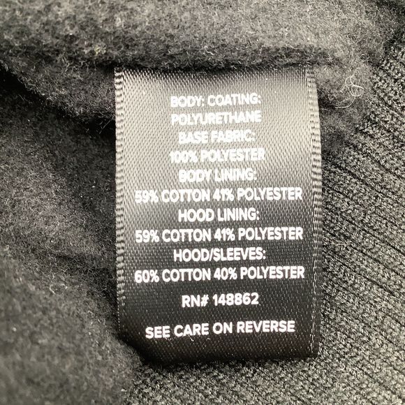 Torrid Womens Faux Leather Knit Sleeve Zip Up Jacket Black Size 1 - Picture 6 of 7